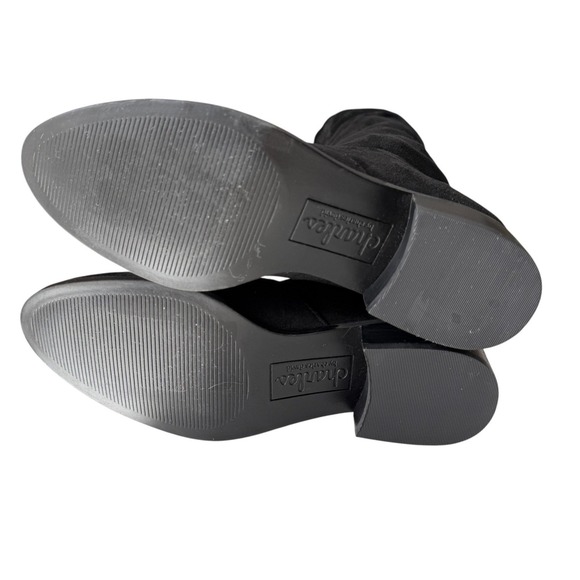 Andrea By Charles David Black Suede Over The Knee Boots 5M Fall Winter Chic - Picture 8 of 8